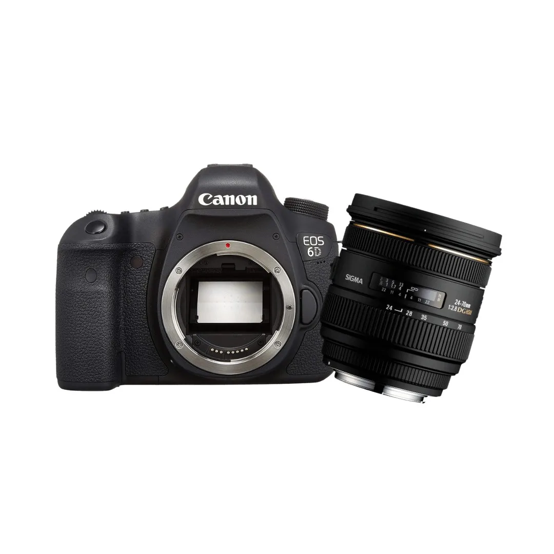 KIT Câmera Canon Dslr EOS 6D + Lente Sigma 24-70MM F2.8 IF EX DG