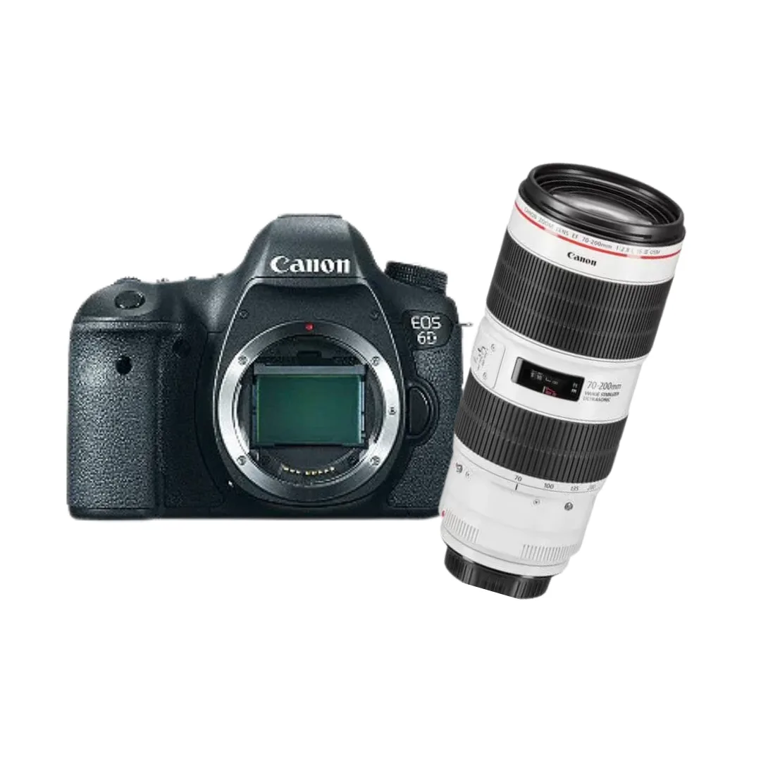 KIT Câmera Canon Dslr EOS 6D + Lente Canon EF 70-200MM F/2.8L IS
