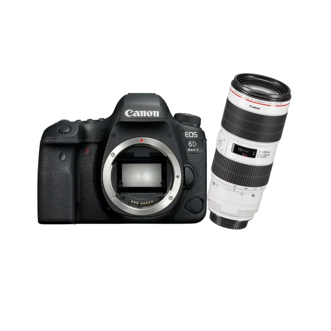 KIT Câmera Canon Dslr EOS 6D Mark LL+ Lente Canon EF 70-200MM F