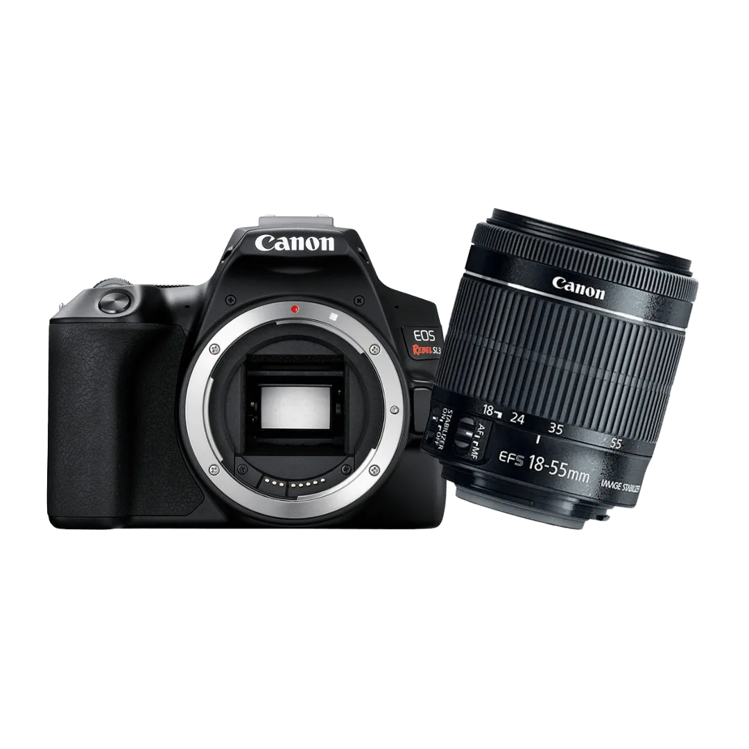 KIT Câmera Canon Dslr EOS Rebel SL3 + Lente Canon Ef-s 18-55MM F3