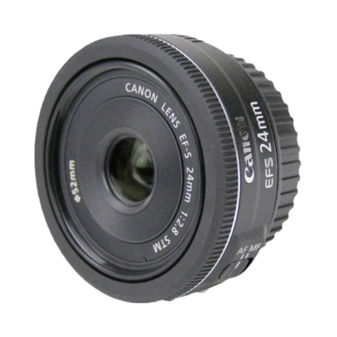 Lente Canon Ef-s 24MM F2.8 STM — Aluguel em Locadora Fotográfica